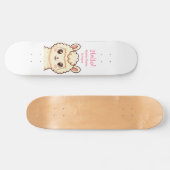 Skateboard Conception d'illustration de lama mignon (Horz)
