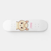Skateboard Conception d'illustration de lama mignon (Horz)