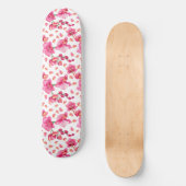 Skateboard Conception d'orchidées à l'aquarelle 2 (Recto)