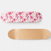 Skateboard Conception d'orchidées à l'aquarelle 2 (Horz)