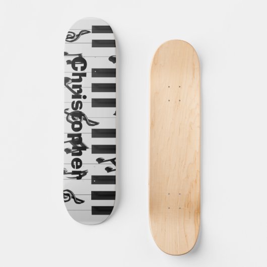 Skateboard Conception du clavier de piano (Recto)