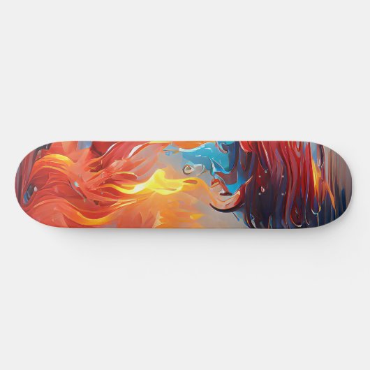 Skateboard Conception du skate-forme incendie et eau (Horz)