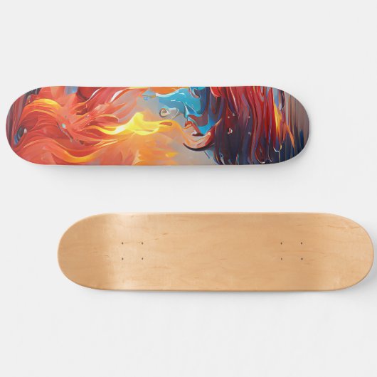 Skateboard Conception du skate-forme incendie et eau (Horz)