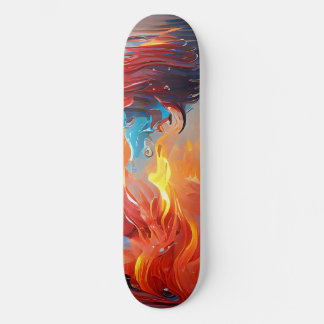 Skateboard Conception du skate-forme incendie et eau