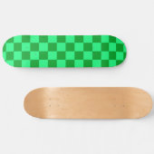 Skateboard Conception du vérificateur vert clair et foncé (Horz)