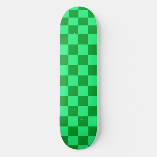 Skateboard Conception du vérificateur vert clair et foncé (Recto)