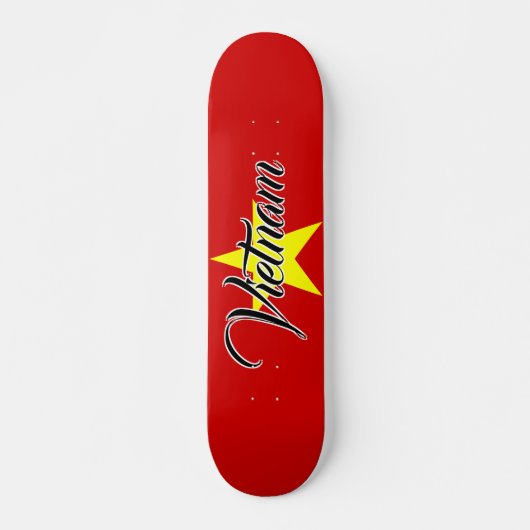 Skateboard Conception extrême d'étoile de jaune de drapeau du (Devant)
