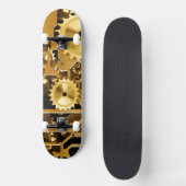 Skateboard Conception grunge de destin de rouille d'or (Recto)