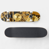 Skateboard Conception grunge de destin de rouille d'or (Horz)
