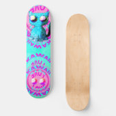 Skateboard Conception mignonne d'anime avec le chat et le (Recto)
