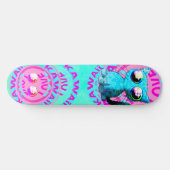 Skateboard Conception mignonne d'anime avec le chat et le (Horz)