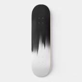 Skateboard Conception moderne de boîtes noires blanches brune (Recto)