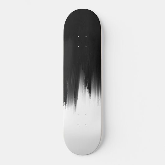 Skateboard Conception moderne de boîtes noires blanches brune (Recto)