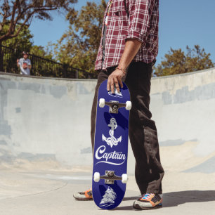 Skateboard Conception nautique d'ancre de voilier capitaine