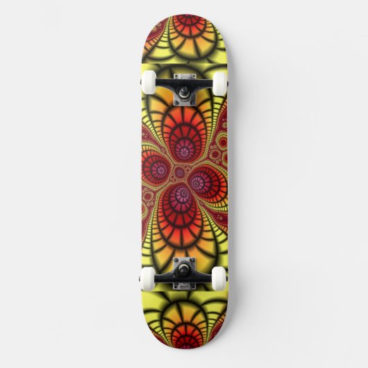 Skateboard Conception numérique Art Doré Grunge Rouille (Recto)