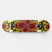 Skateboard Conception numérique Art Doré Grunge Rouille (Horz)