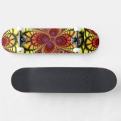 Skateboard Conception numérique Art Doré Grunge Rouille (Horz)