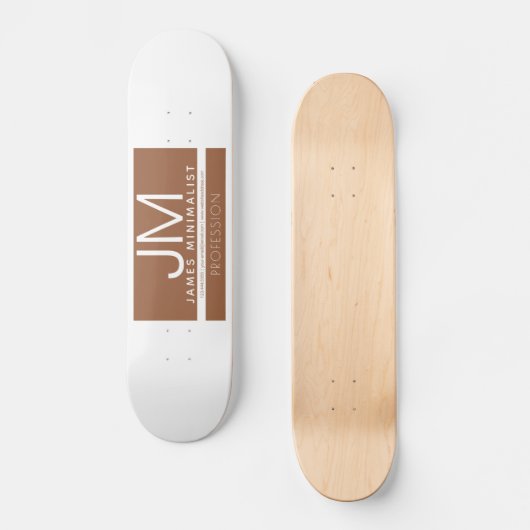 Skateboard Conception professionnelle moderne et minimale | B (Recto)
