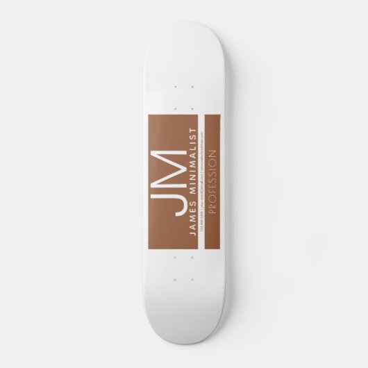 Skateboard Conception professionnelle moderne et minimale | B (Recto)