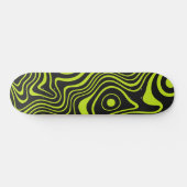 Skateboard Conception Psychedelique Ondulée Lime Acide (Horz)