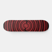Skateboard Conception radiale abstraite : Planche à roulettes (Horz)