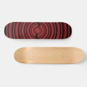 Skateboard Conception radiale abstraite : Planche à roulettes (Horz)