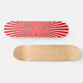 Skateboard Conception radiale abstraite : Planche à roulettes (Horz)