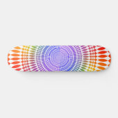 Skateboard Conception radiale colorée : Patinage (Horz)