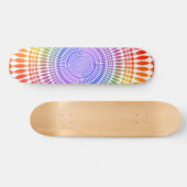 Skateboard Conception radiale colorée : Patinage (Horz)
