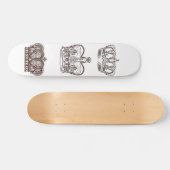 Skateboard Conception royale avec la couronne dans le style (Horz)