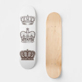Skateboard Conception royale avec la couronne dans le style (Recto)