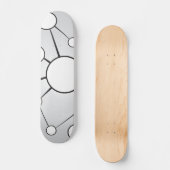 Skateboard Conception sociale de diagramme de cercles (Recto)
