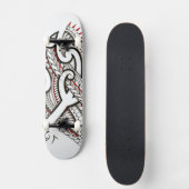 Skateboard Conception tribale maorie contemporaine avec des (Recto)