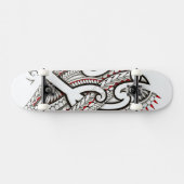 Skateboard Conception tribale maorie contemporaine avec des (Horz)