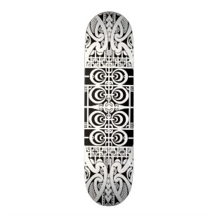 Skateboard Conception tribale maorie et de Marquesas de