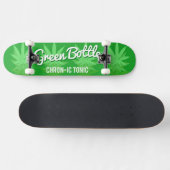 Skateboard Conception verte de feuille de bouteille (Horz)