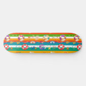 Skateboard Conception vibrante de plage estivale (Horz)