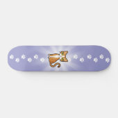 Skateboard Concevez votre propre chat de bande dessinée (Horz)