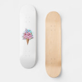 Skateboard Cône rose Sakura crème glacée gaufre (Recto)