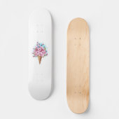 Skateboard Cône rose Sakura crème glacée gaufre (Recto)