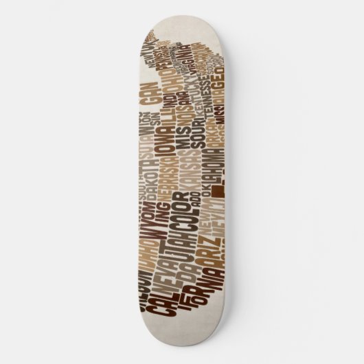 Skateboard Configuration de texte de typographie des (Recto)