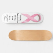 SKATEBOARD CONSCIENCE ROSE DE CANCER DU SEIN DE RUBAN : (Horz)