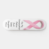 SKATEBOARD CONSCIENCE ROSE DE CANCER DU SEIN DE RUBAN : (Horz)