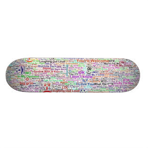 Skateboard Conversation Internet Lingo Art