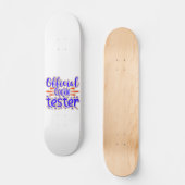 Skateboard COOKIE OFFICIEL TESTER gâteau amusant cadeau de fê (Recto)