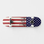 Skateboard Cool American Flag Help Skateboard! (Horz)