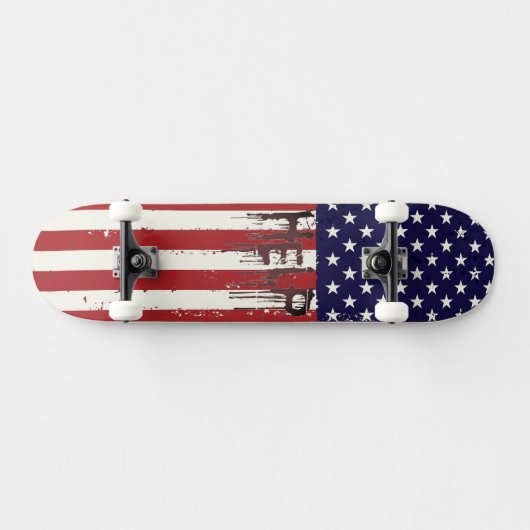 Skateboard Cool American Flag Help Skateboard! (Horz)