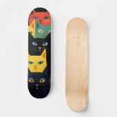 SKATEBOARD COOL AMOUREUX DES CHATS (Recto)