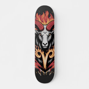 Skateboard Cool Aries en feu Zodiac Astologie design