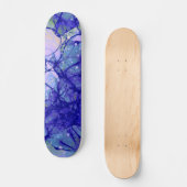 Skateboard Cool bleu art abstrait (Recto)